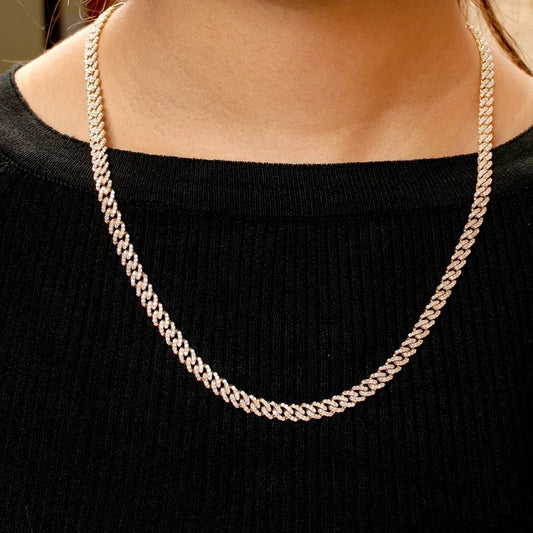 Diamond Necklace With 10K Pure Gol