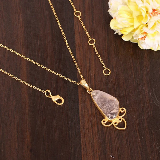 Natural Rose Quartz Necklace