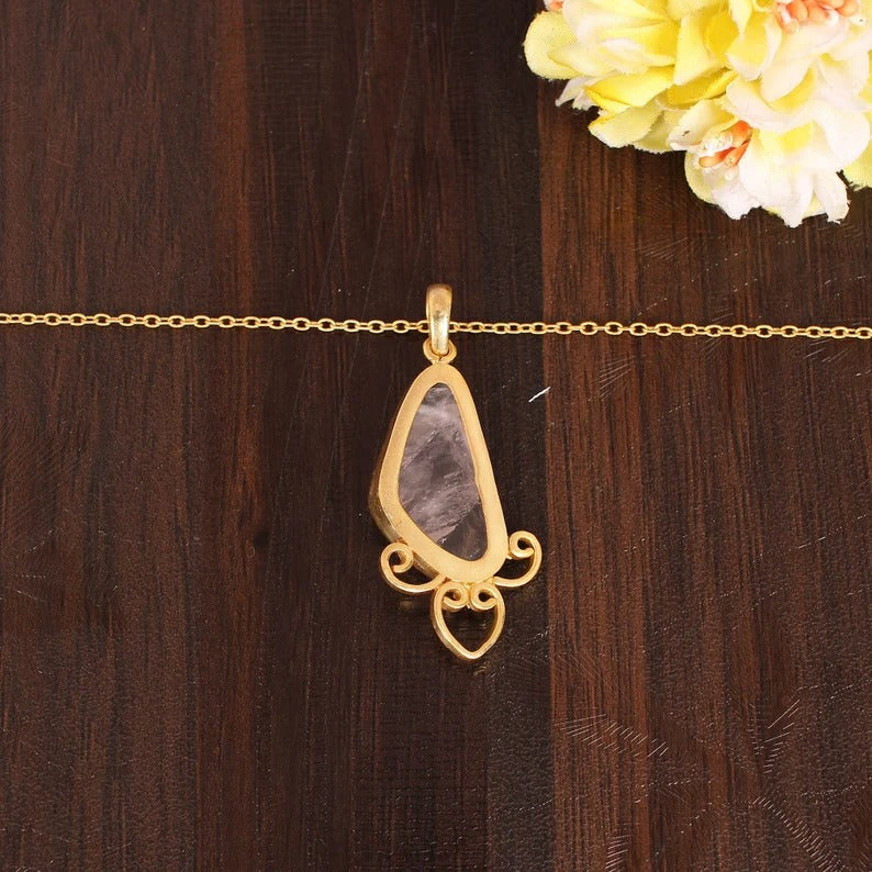 Natural Rose Quartz Necklace