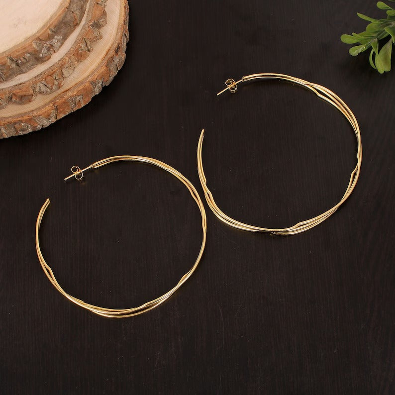 Extra Large Half Hoop Earrings