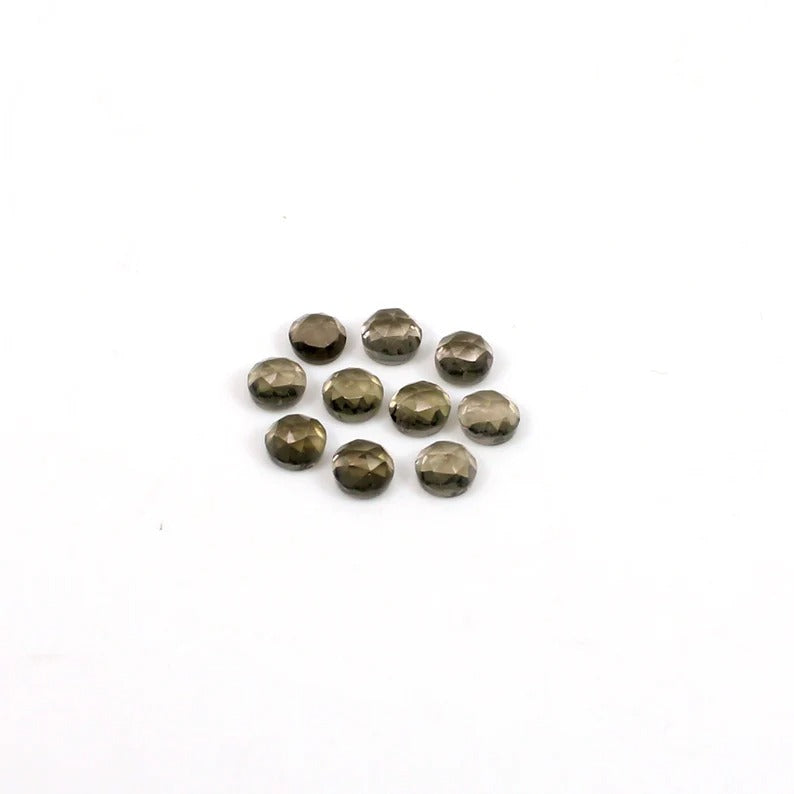 Smoky Quartz Calibrated Faceted Semi Precious Loose Gemstone for Jewelry