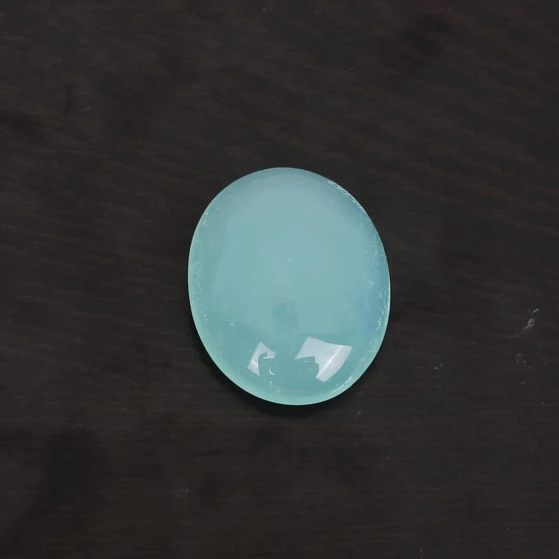 Aqua Green Chalcedony Gemstone