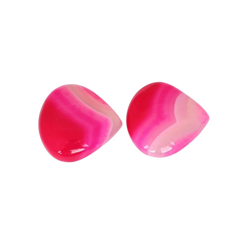 99.95 Cts Gemstone, Natural Pink Agate Loose Gemstone Pair Cabochon