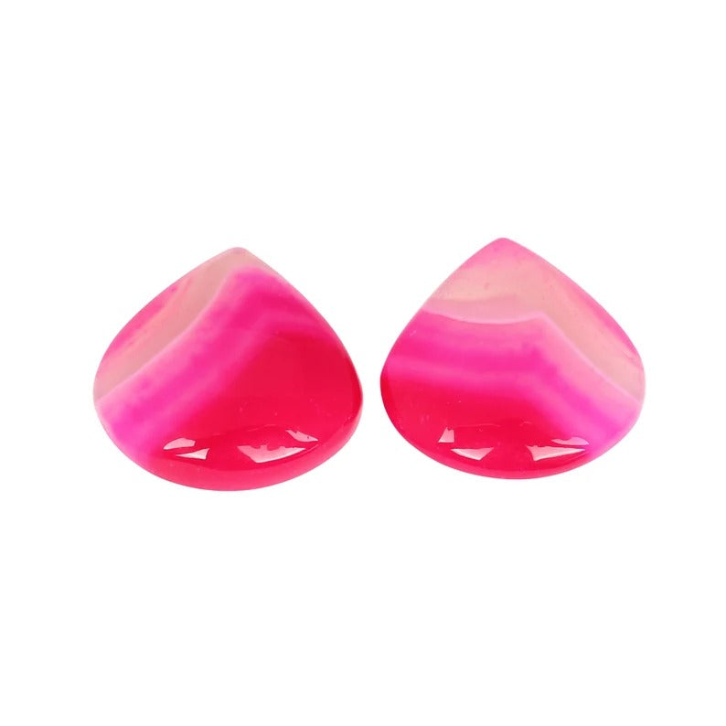 99.95 Cts Gemstone, Natural Pink Agate Loose Gemstone Pair Cabochon