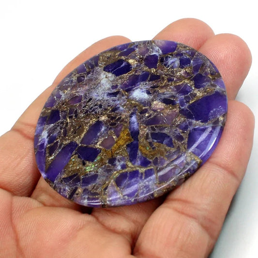 Mohave Purple Amethyst 58 MM Large Stone For Making Jewelry