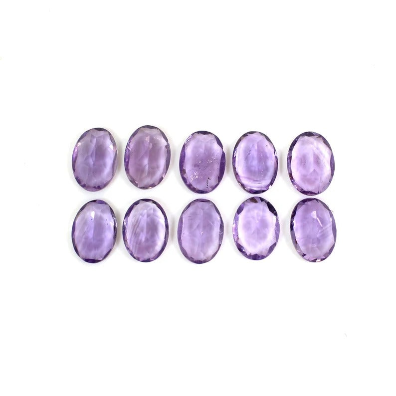 Natural Brazilian Amethyst Oval Cut Gemstone