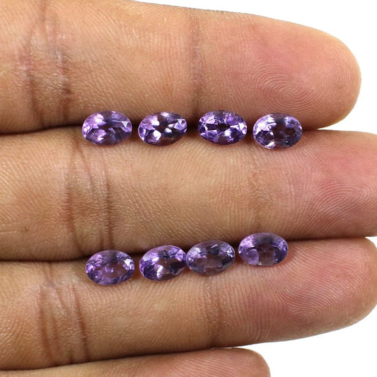 Natural Brazilian Amethyst Oval Cut Gemstone