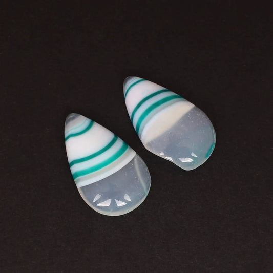 Natural Agate 49.90 Cts Loose Gemstone Pair Cabochon