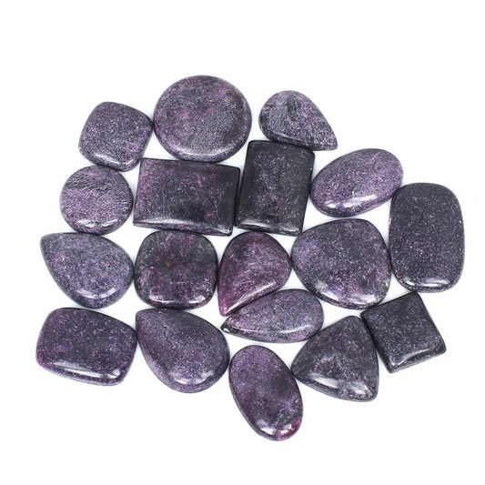 Purpurite Mix Shape 50 gms Gemstone Cabochon Lot