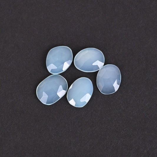 Synthetic 16.45 Cts. Aqua Chalcedony Gemstone