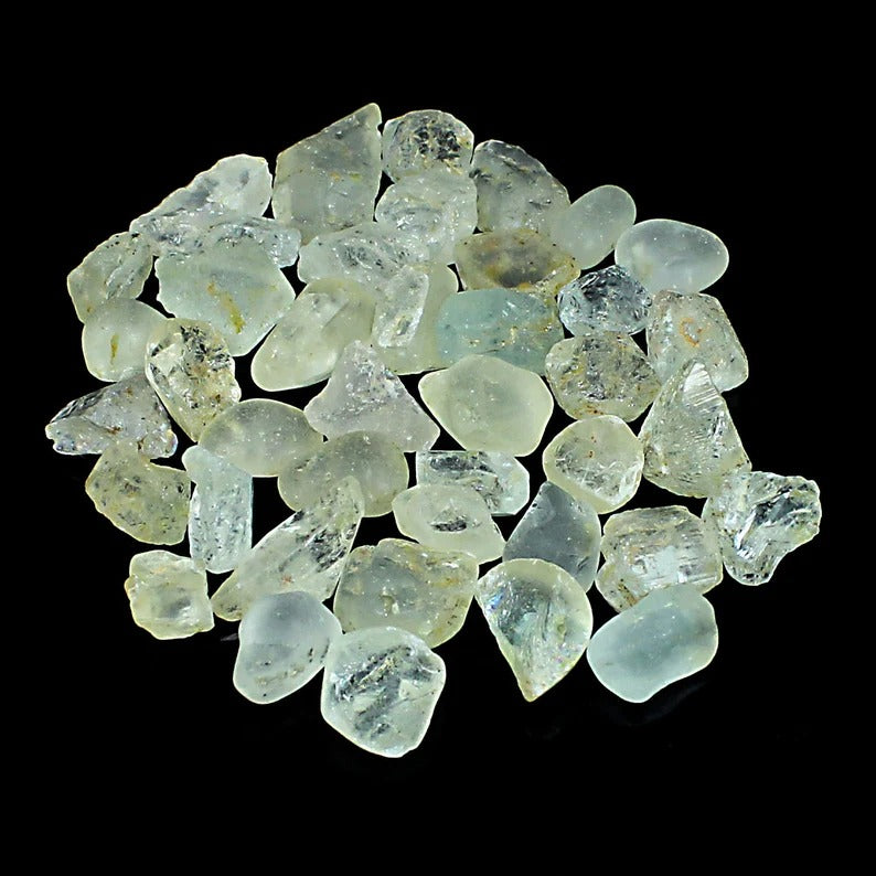 Natural Raw White Topaz Gemstone Healing Crystals