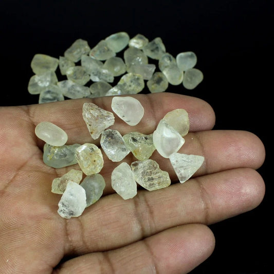 Natural Raw White Topaz Gemstone Healing Crystals