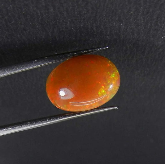 October birthstone natural ethiopian opal 15 x 11 mm oval cabochon semi precious stone calibrated smooth loose gemstone