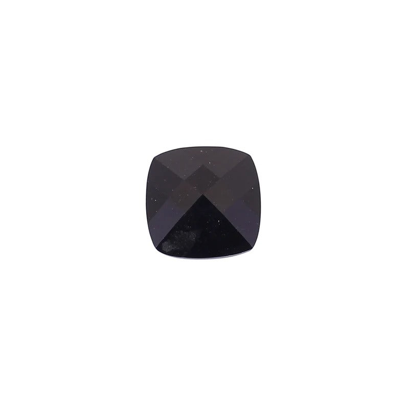 Natural Black Onyx Gemstone 11x11mm Square Briolette Cut