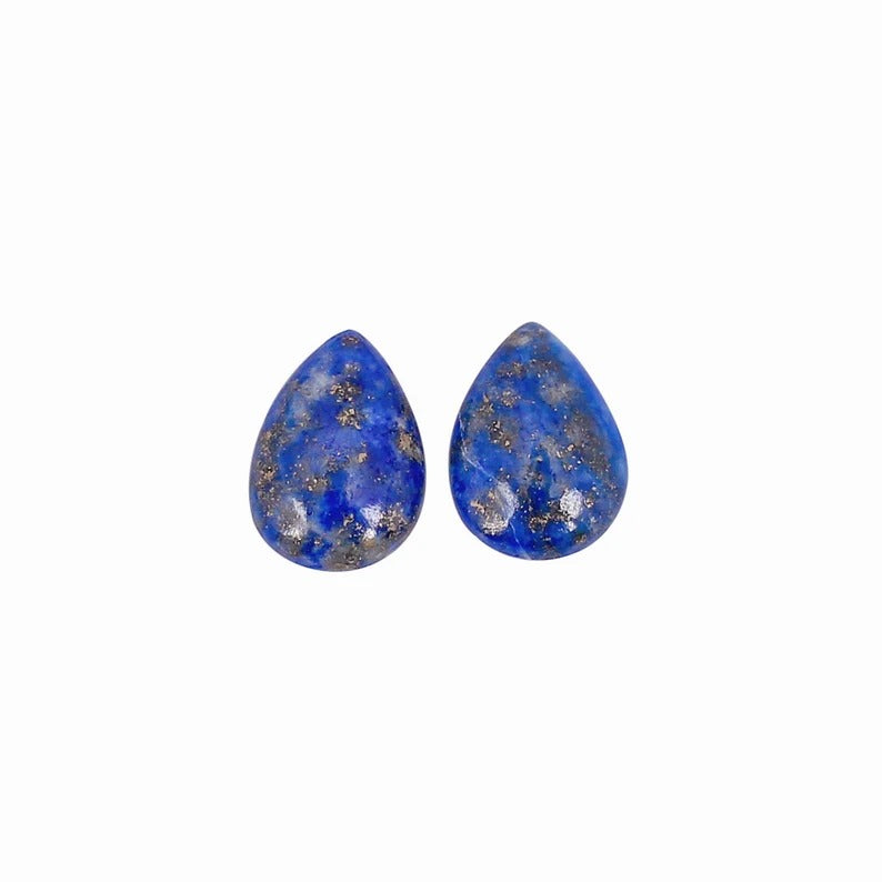 Natural Lapis Lazuli 1 Pcs 14x10mm Pear Cabochon 4.05 Cts