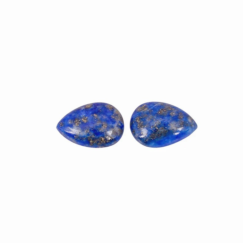 Natural Lapis Lazuli 1 Pcs 14x10mm Pear Cabochon 4.05 Cts