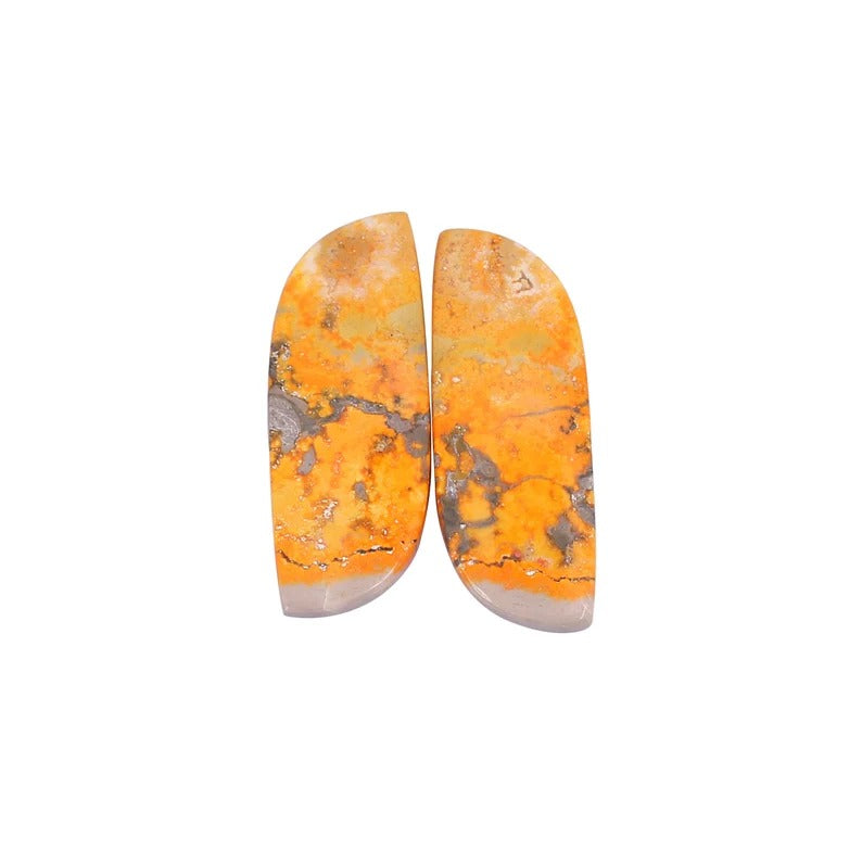 Natural Bumble Bee 37x14mm Fancy Cabochon 40.70 Cts 1 Pair Loose Gemstone