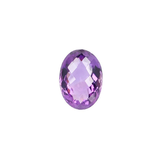 Natural Amethyst Canella 26X19mm Rose Cut Gemstone