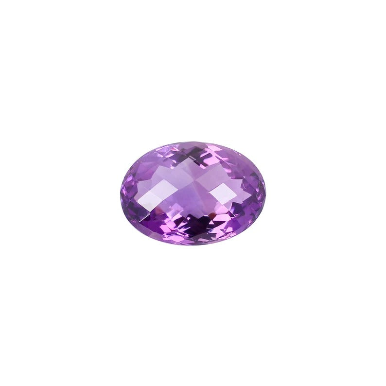 Natural Amethyst Canella 26X19mm Rose Cut Gemstone