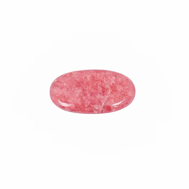 Natural Fiery Pink Rose Rhodochrosite 57x31mm Oval Cabochon 138.55 Ct