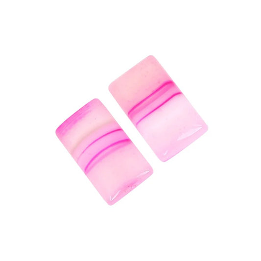 Natural Pink Agate 22X13 MM Loose Gemstone Pair Cabochon