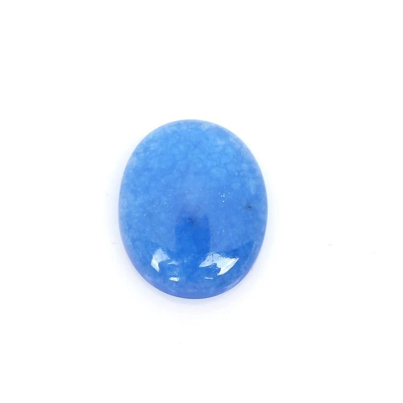 Wholesale Blue Jade 23x18 mm Loose Oval Gemstone