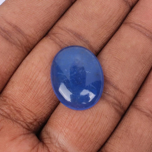 Wholesale Blue Jade 23x18 mm Loose Oval Gemstone