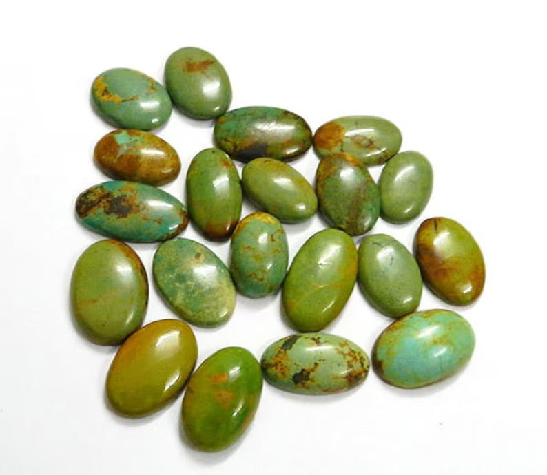 Natural Mexican turquoise freeform cabochon semi-precious stone wholesale lot