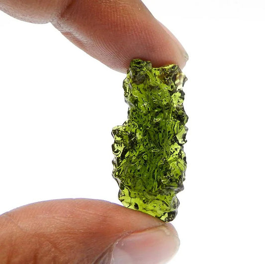 Synthetic glass polished moldavite semi precious stone manufacturer loose gemstone