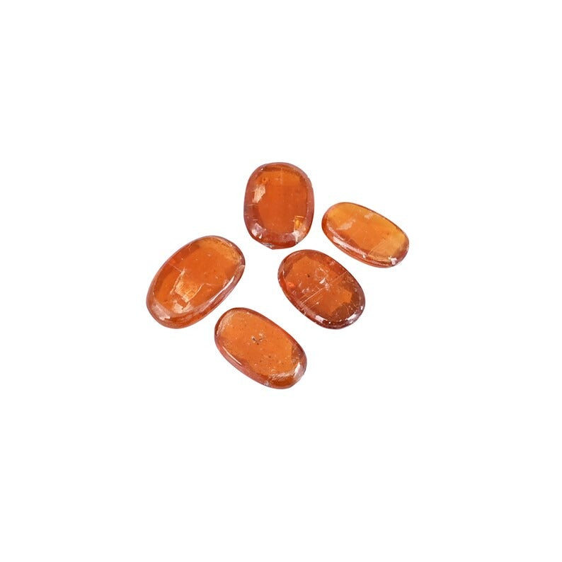 5 Pcs Lot Orange Kyanite Gemstone