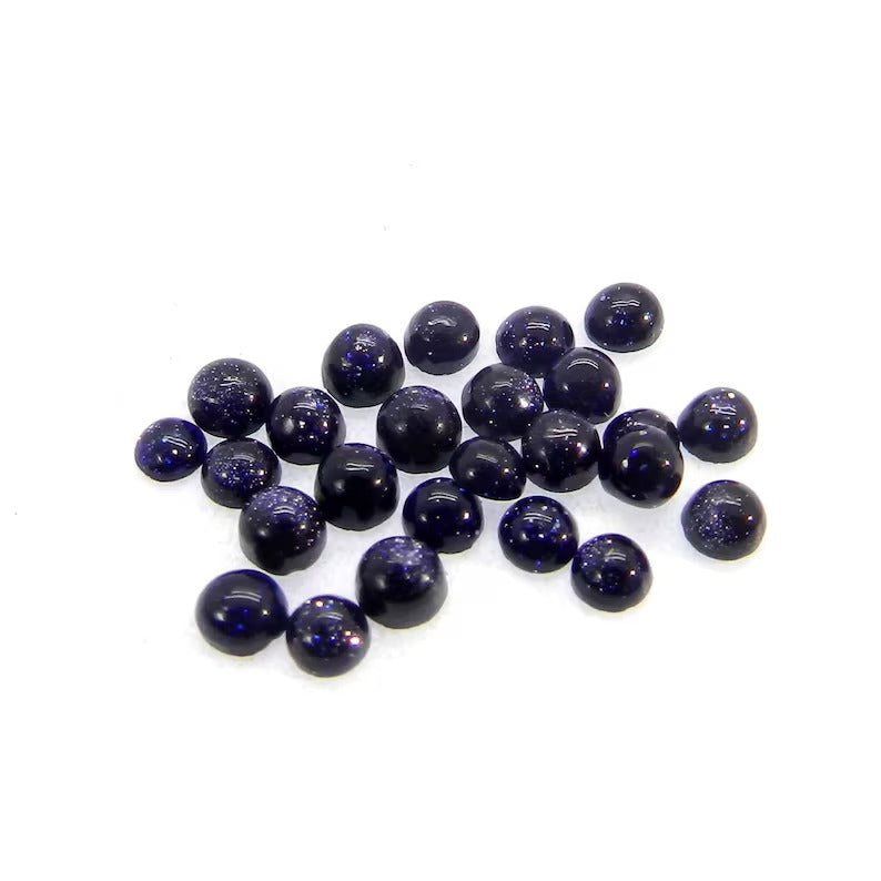 25 pcs Natural gemstone 3 mm round cabochon