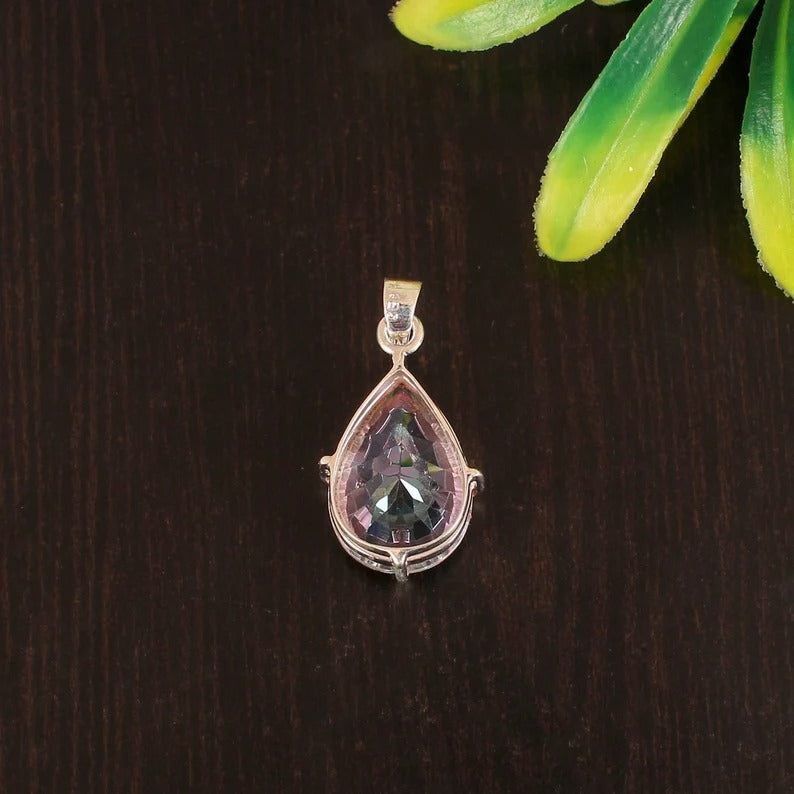 Mystic Topaz Pendant In Sterling Silver