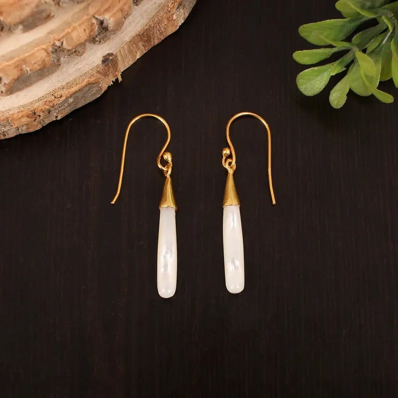 92.5 Sterling Silver Pearl Dangle Earring