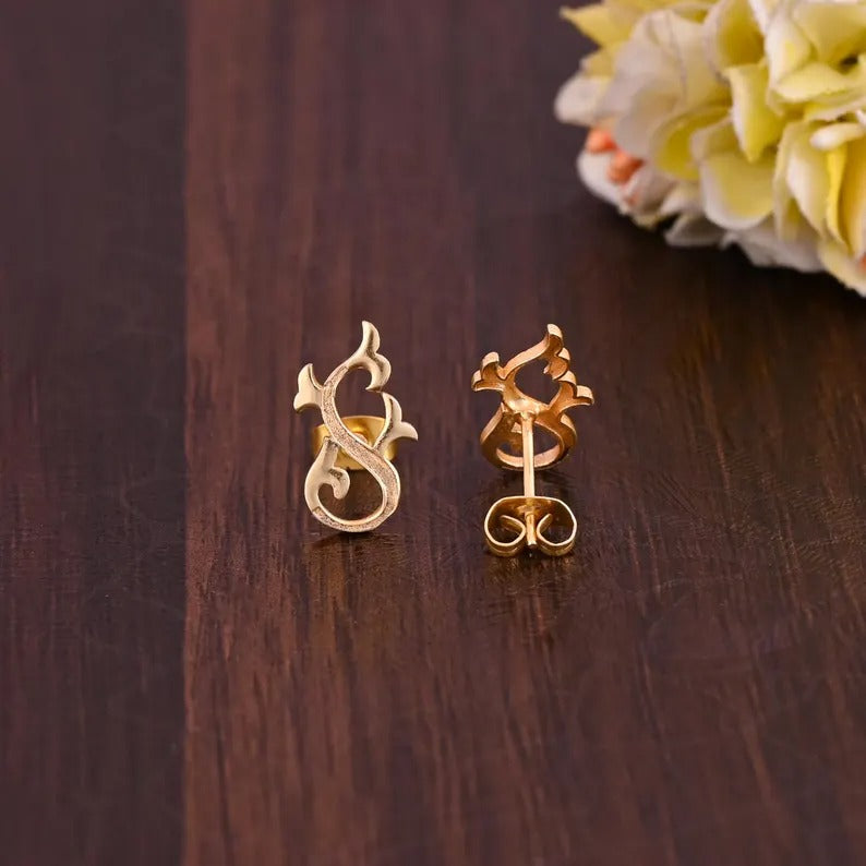 Gold Plated Dainty Studs Earrings