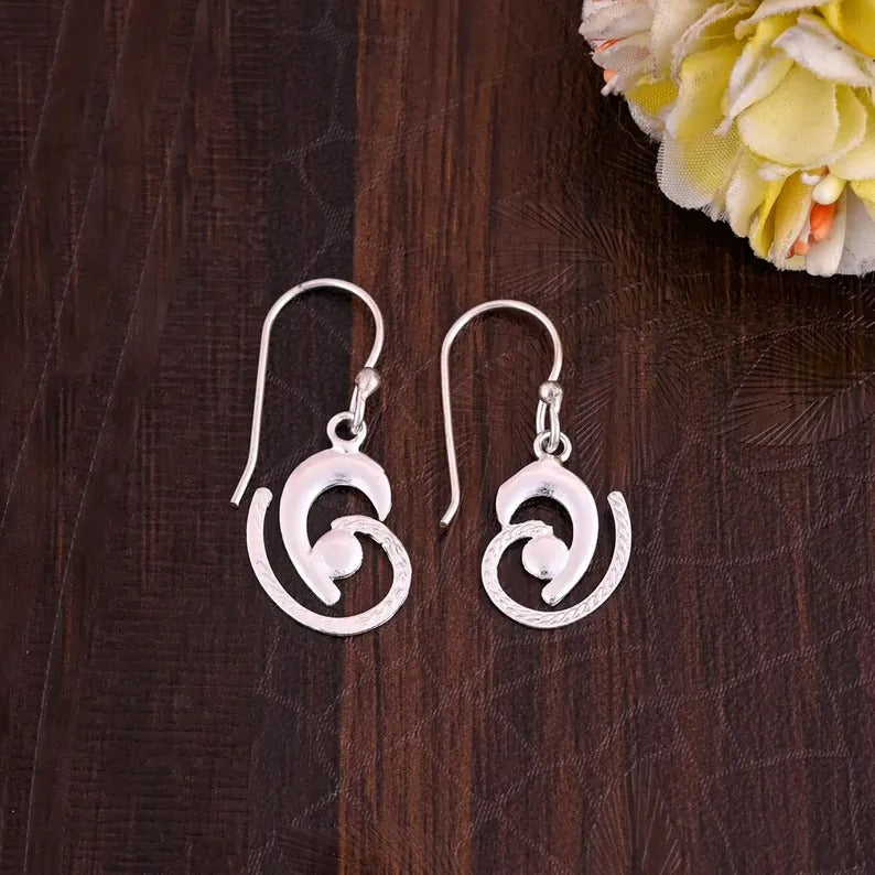 Spiral Delicate Dangle Earrings