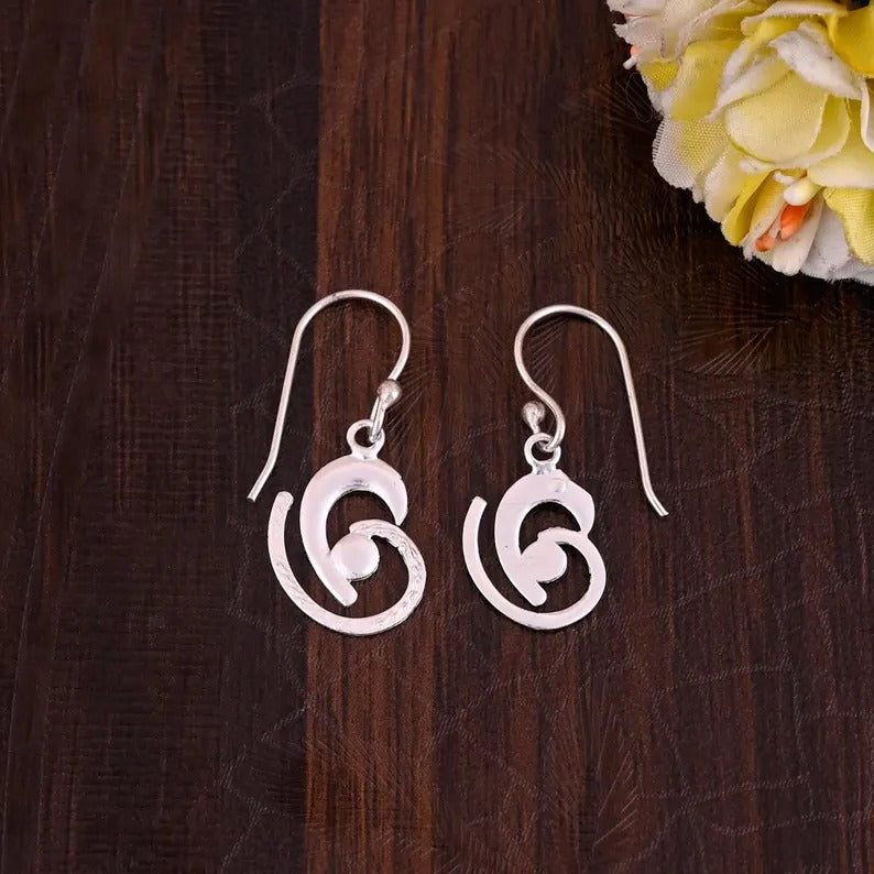 Spiral Delicate Dangle Earrings