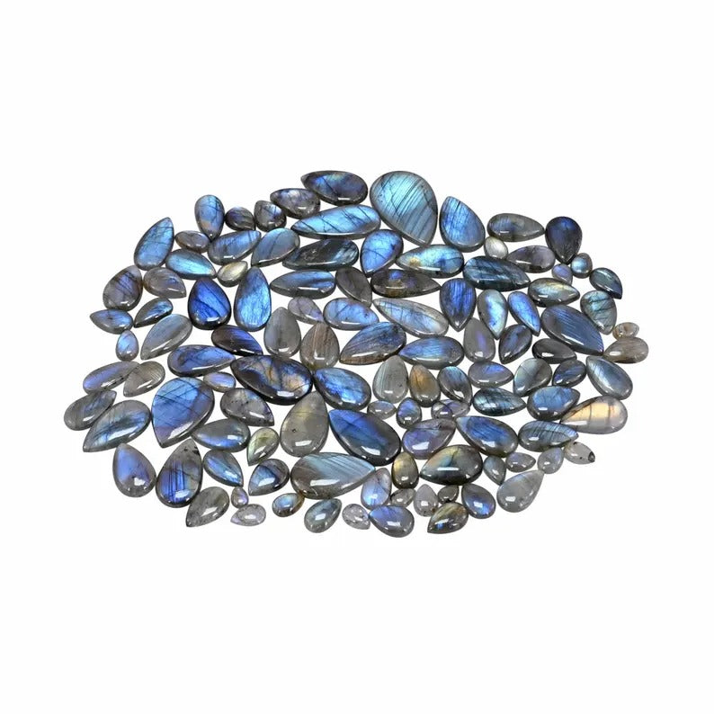 Wholesale Flashy Labradorite, AAA Cabochon Gemstone 500Cts Lot