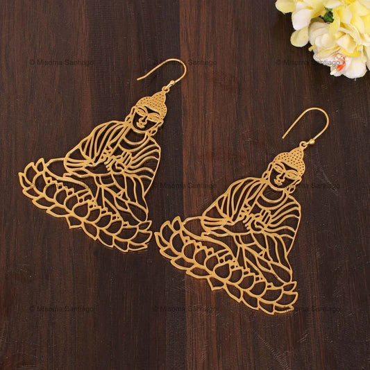 Lord Buddha Designer Earrings