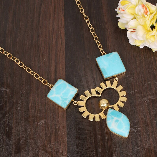 Vintage Larimar Handmade Necklace