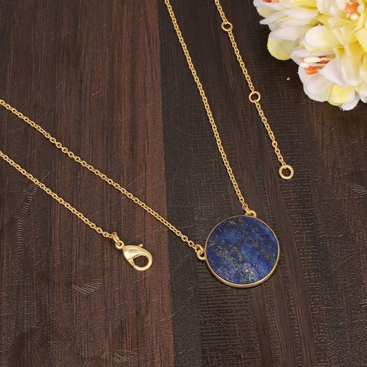 Sparkling Lapis Lazuli Fashion Necklace