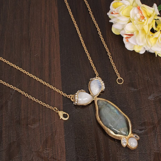 Precious Labradorite Trendy Necklace