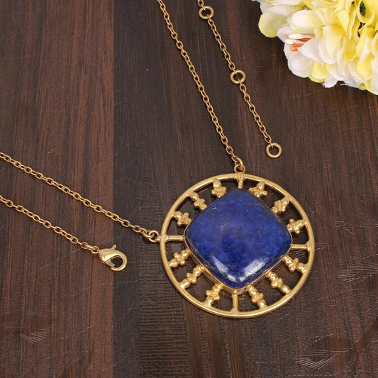 Lapis Lazuli Party Wear Necklace