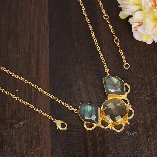 Lemon Quartz Neck Jewelry Necklace