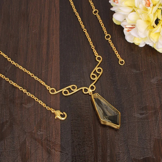 Smoky Hydro Quartz Handmade Necklace