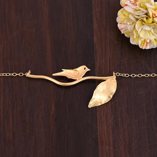 Sparrow Necklace, Beautiful Bird Necklace, Bird Branch Necklace, Statement Jewelry, Cute Gift For Daughter