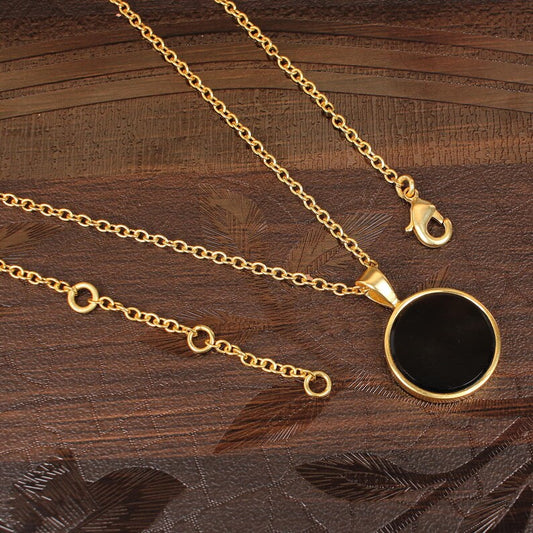 Natural Black Onyx Gemstone Necklace