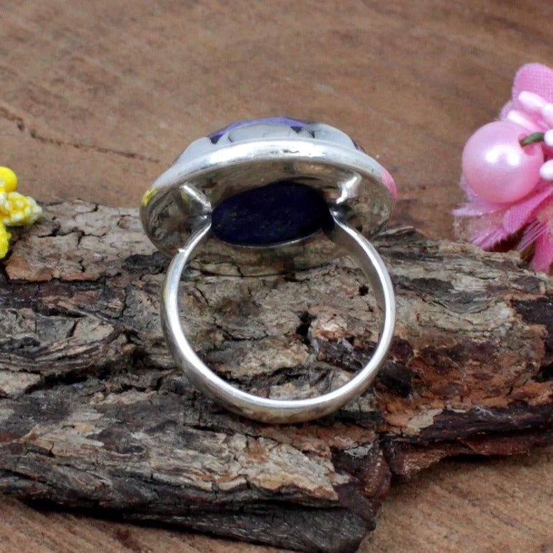 Lapis Lazuli 92.5 Sterling Silver Ring