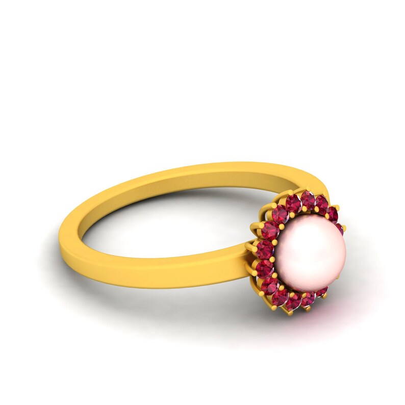 925 Sterling Silver Precious Pearl Ring