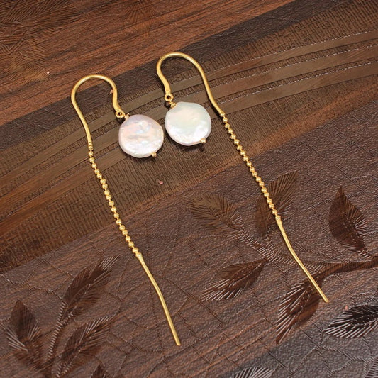 Mother Of Pearl Gemstone Earrings