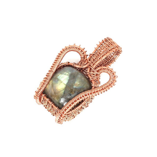 Exclusive Wire Wrapped Labradorite Pendant